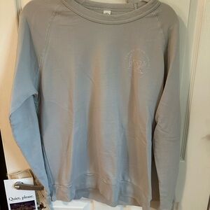 Sewing Down South Light Gray Logo Crewneck